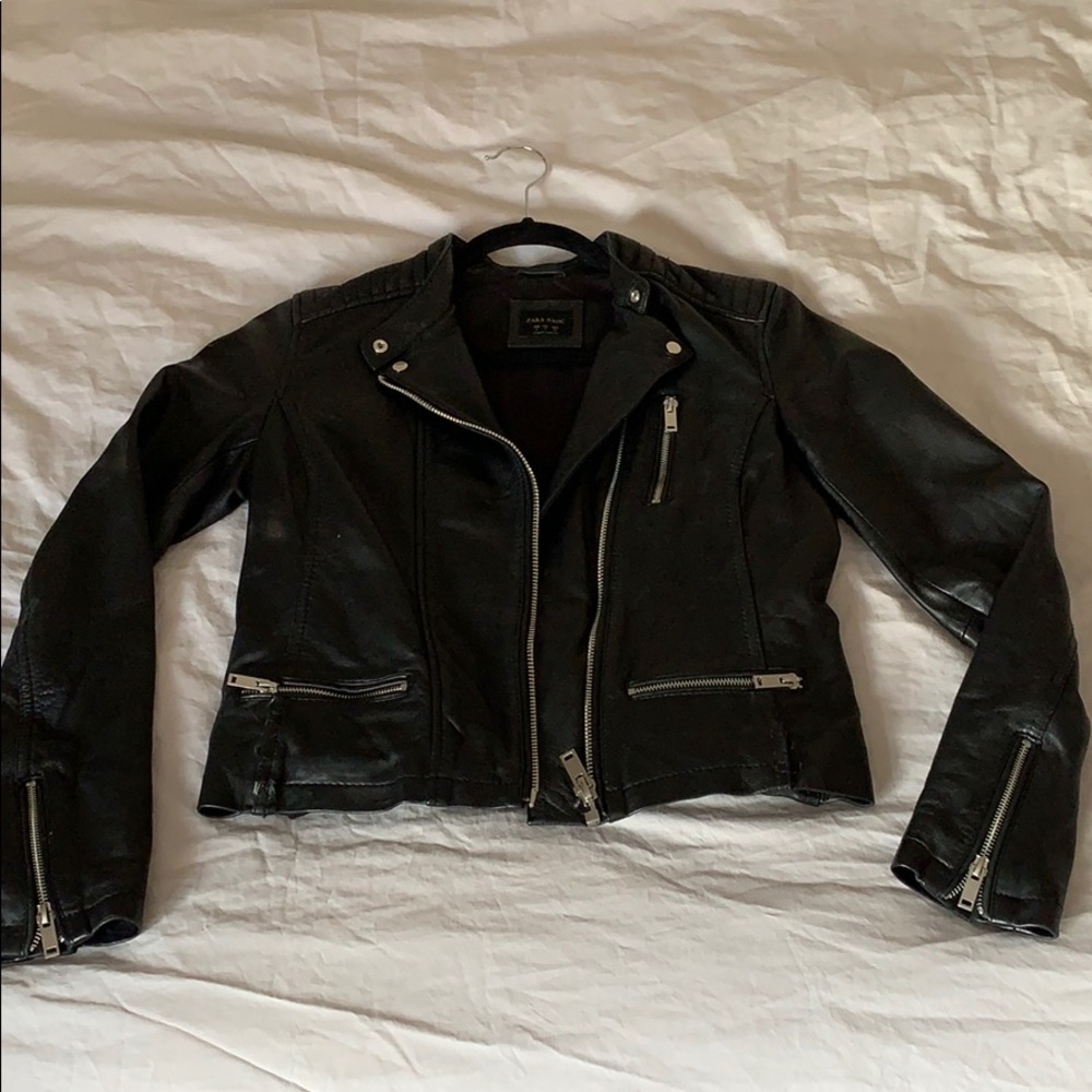 Zara Black Leather Jacket
